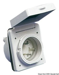 SS IP56 watertight socket 30 A 220 V - Artnr: 14.330.00 12