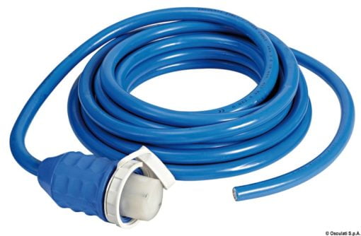 Pre-mounted cap + cable blue 10 m 50 A - Artnr: 14.334.20 3