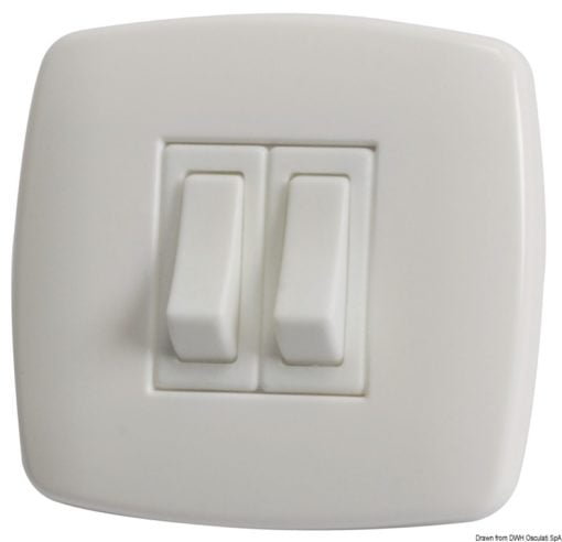 Contemporary switch N. 2 white - Artnr: 14.484.02 5