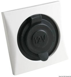 Watertight lighter power socket, black - Artnr: 14.491.11 7