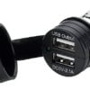 Double USB w/watertight cup - Artnr: 14.517.15 1