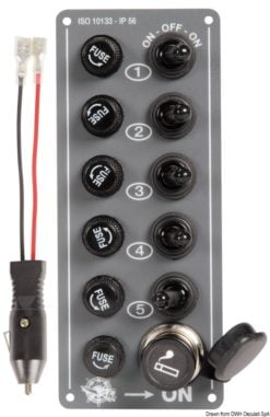 Electric control panel 6 switches - Artnr: 14.701.00 7