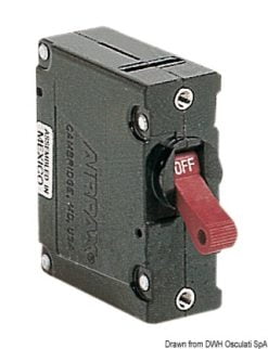 Flush mount lever switch vertical mounting 10 A - Artnr: 14.739.10 5