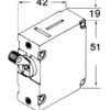 Flush mount lever switch horizontal mounting 10 A - Artnr: 14.740.10 2