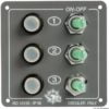 Control panel w. 3 resettable switches - Artnr: 14.800.00 2