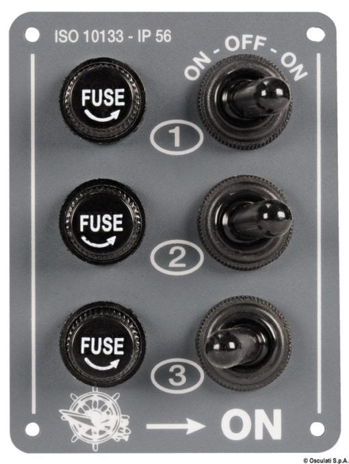 Electric control panel 5 switches + lighter plug - Artnr: 14.703.00 4