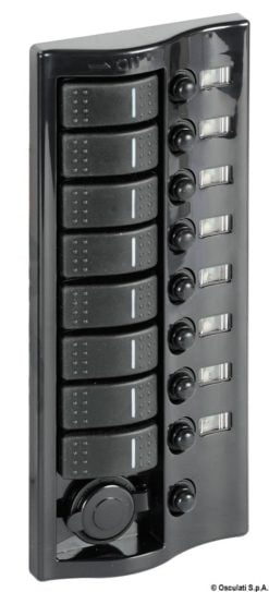 Control panel 3 flush rocker switches pol.graphite - Artnr: 14.843.03 10