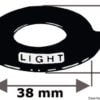 Aluminuim plate Compass light - Artnr: 14.916.16 1