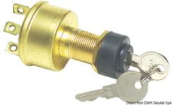 Watertight ignition key 5 positions brass - Artnr: 14.918.30 8