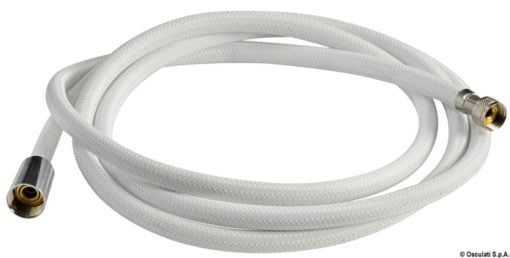 Nylon net shower hose white 2.5 m - Artnr: 15.198.00 3