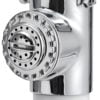 Classic Evo white shower box nylon hose 4 mm Flat mounting - Artnr: 15.250.61 2