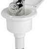 Elegant shower box white finish PVC hose 2.5 m Flat mounting - Artnr: 15.246.00 2
