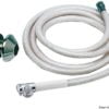 Push button shower white PVC hose 4 m - Artnr: 15.254.01 1