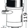 Rule tank aerator pump inside outlet - Artnr: 16.203.03 1