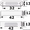 1-led Attwood courtesy light - Artnr: 13.634.20 1