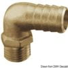 Brass hose adapter 90° 1/4“ 10 mm - Artnr: 17.197.01 1