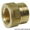 Brass joint sleeve male/female 3/8“ x 1/2“ - Artnr: 17.272.00 1