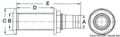 Nylon/fiberglass seacock 2“1/4 38 mm w/check valve - Artnr: 17.319.22 13