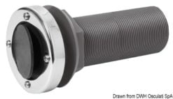 Nylon/fiberglass seacock 2“1/4 52 mm w/check valve - Artnr: 17.319.23 9