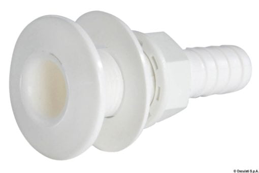 Seacock white plastic w/hose adaptor 1/2“ - Artnr: 17.322.01 3