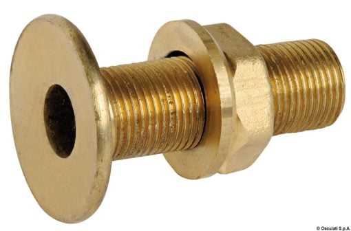 Flush threaded seacock chromed brass 3/8“ - Artnr: 17.324.10 5