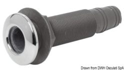 Nylon/fiberglass long seacock 2“1/4 x 38mm valve - Artnr: 17.327.18 10