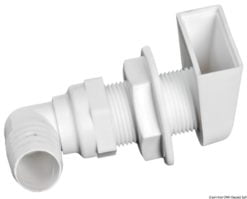 White plastic scupper 90° 1“ x 19 mm - Artnr: 17.354.81 5