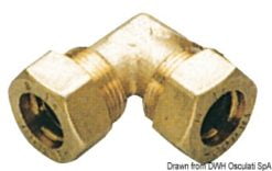 Brass comprssion T-joint 12 mm - Artnr: 17.410.03 5