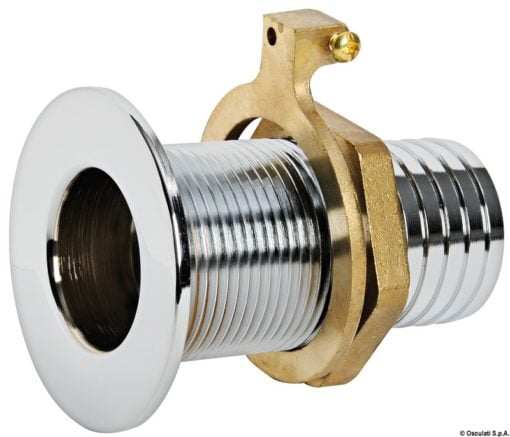 Thru hull flush mount chromed brass 3/4“ x 24 mm - Artnr: 17.424.02 4