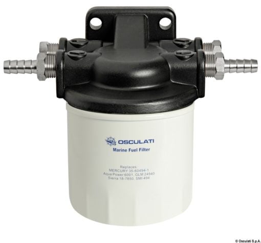 Petrol filter w/plastic support head 182-404 l/h - Artnr: 17.660.40 3