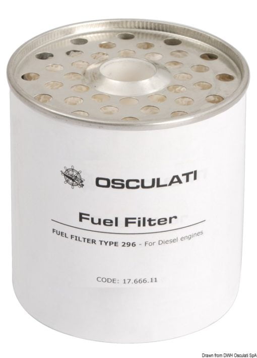 Diesel filter CAV 296 w/water drain - Artnr: 17.666.00 4