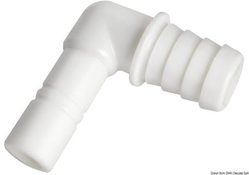 Cylindrical elbow f. 20mm-hose - Artnr: 17.815.92 3