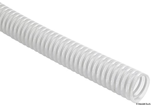 White PVC spiral reinforced hose 46 mm - Artnr: 18.006.38 3