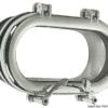 Oval chromed brass portlight 160 x 380 mm - Artnr: 19.698.02 2