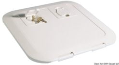 White flush inspection hatch 380 x 280 mm - Artnr: 20.291.00 15