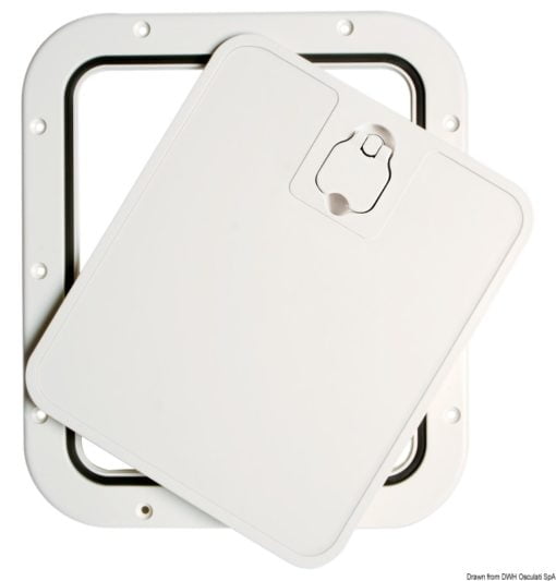 White inspection hatch removable lid 305 x 355mm - Artnr: 20.302.20 3