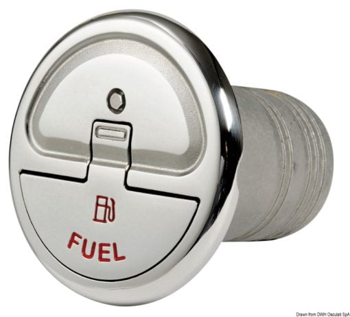 Quick Lock Fuel 30° deck filler 38 mm w/key - Artnr: 20.366.34 8