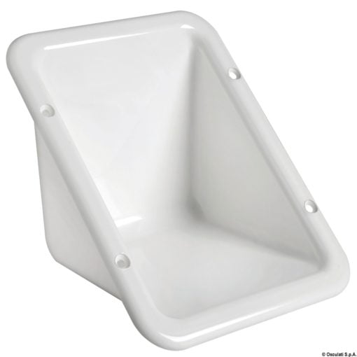 Flush plug housing white plastic - Artnr: 20.899.00 3
