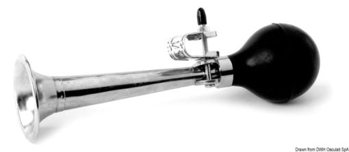 Japanese hand pressure chromed brass horn - Artnr: 21.453.01 3