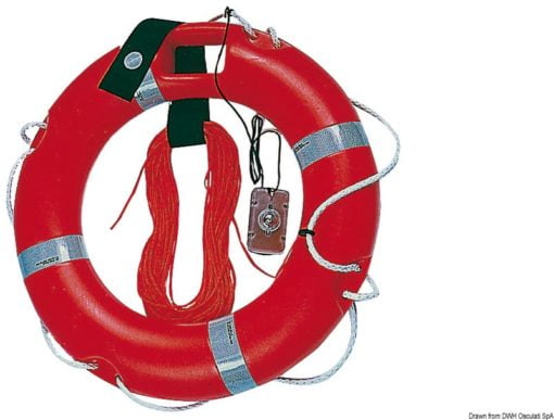 Ring lifebuoy w/rescue light and rope 45 x 75 cm - Artnr: 22.431.02 3