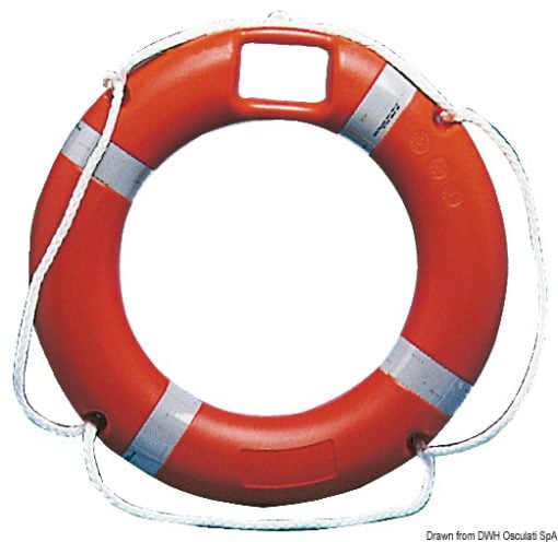 Ring lifebuoy w/rescue light housing 40 x 64 cm - Artnr: 22.439.02 3