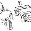 Mounting kit for liferaft in stiff case - Artnr: 22.711.02 1