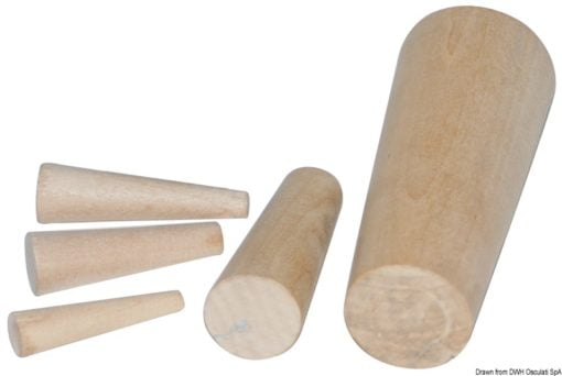 Series of 10 emergency wooden plugs 8 to 38 mm - Artnr: 22.803.80 3