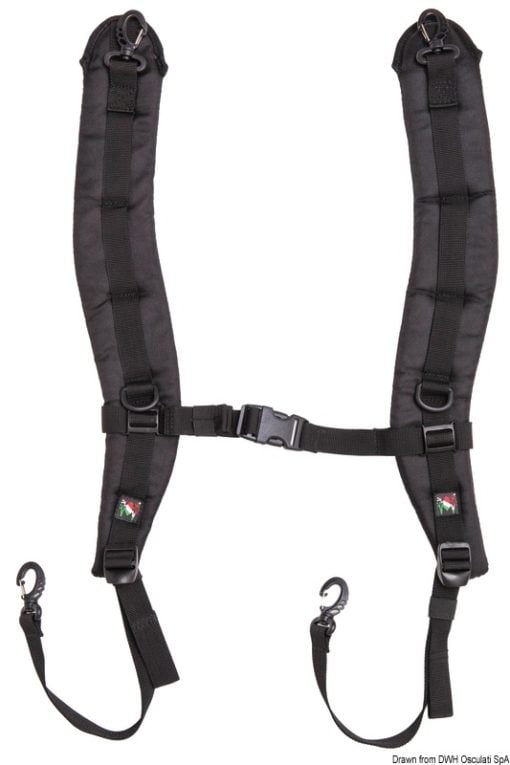 Black padded shoulder straps f. Voyager SR-02 - Artnr: 23.521.90 4