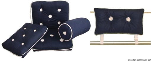 Roller cotton cushion, blue Ø 190 x 440 mm - Artnr: 24.430.31 6