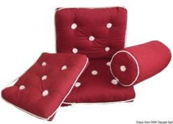 Cotton cushion w/backrest grey 430 x 750 mm - Artnr: 24.430.26 8