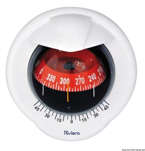 RIVIERA Pegasus compass 4“ black/red - Artnr: 25.020.17 4