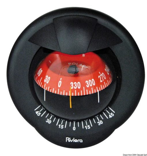 RIVIERA Pegasus compass 4“ black/red - Artnr: 25.020.17 3