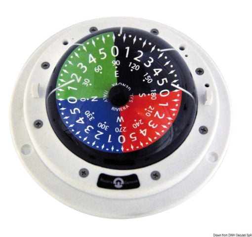RIVIERA regatta tactic compass 3“ white - Artnr: 25.030.51 3