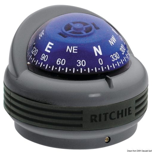 RITCHIE Trek external compass 2“1/4 grey/blue - Artnr: 25.080.13 3